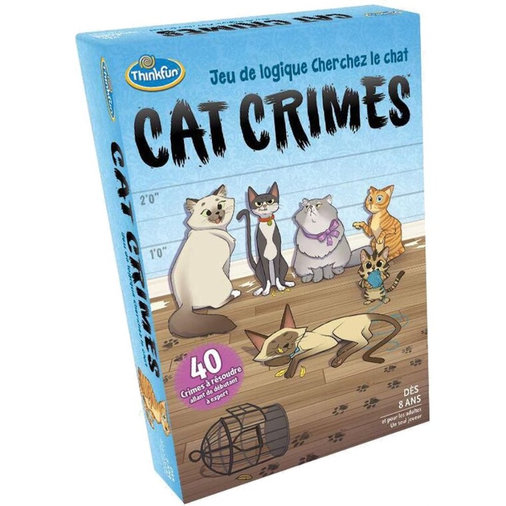 3/$55❤️new Cat Crimes Jeu De Logique Cherchez le Chat French version logic game
